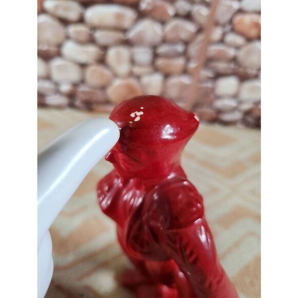 Vintage Ceramic Red Matador and Bull Statues - Picture 4 of 16